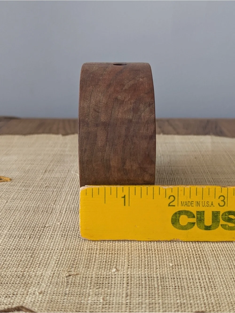 Vintage Hand-carved Wooden Walnut Green-eyed Pig Pencil Holder Desk Organizer 🐷